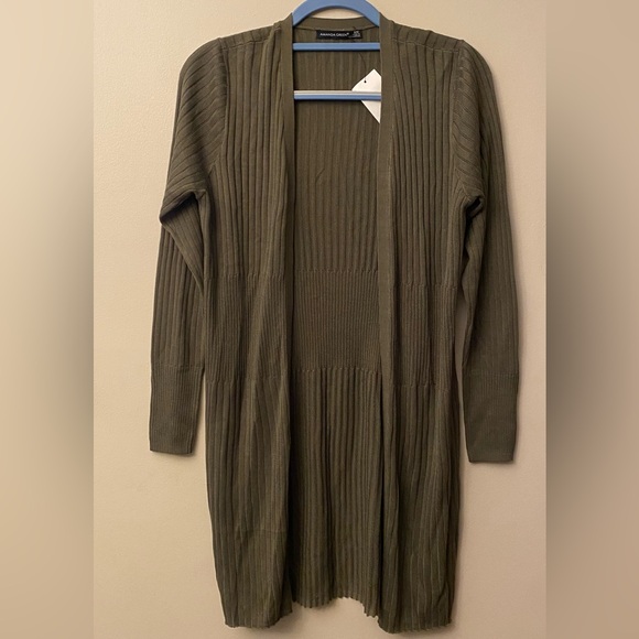 🆕 Northern Reflections Amanda Green Olive Green Moss Women's Sweater Cardigan - Picture 1 of 9